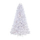 Raz 7.5' Snake Light Flocked White Tinsel Christmas Tree T4152011 -2