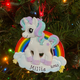 Unicorn Personalized Christmas Ornament OR1652