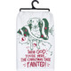 Primitives By Kathy The Tree Fainted Dog Christmas Tree Dish Towel 109663