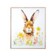 Raz 24" Carved Wood Floral Bunny Framed Art 4116019