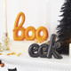 Raz 8.75" High Shine Word Art Boo หรือ Eek ตกแต่งฮาโลวีน 4209881