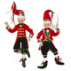 Raz 16" Tartan Plaid Posable Elf Christmas Figure 4202315 -2