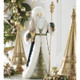 Papá Noel verde esmeralda con bastón, decoración navideña Raz de 22,25 "4210227