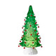 Raz 12" Clear or Green Lighted Shimmering Water Globe Tree with Jingle Bells   -3
