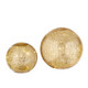 Raz Set of 2 Gold Mercury Glass Lighted Ball Christmas Decoration 4222802 -2