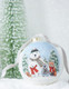 Raz 4.5" North Pole Friends Glass Ball Christmas Ornament 4224586