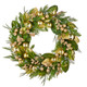 Couronne de Noël à feuilles persistantes et dorées Raz 28" W4202352 -2