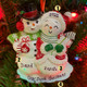 Snowmen Couple Personalized Christmas Ornament OR2390 -3