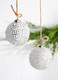 Raz 4" Whitewashed Mercury Glass Ball Christmas Ornament 4238333