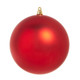 Raz 3", 4", 6", or 10" Red Matte Ball Christmas Ornaments -4