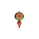 Raz 5" Green and Red Finial Reflector Glass Christmas Ornament 4320017 -3