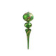 Raz 11,5" grönt järnek blad finial glas julprydnad 4322909 -3