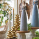 Raz Set of 3 Gold Tree Candle Stick Holders Christmas Decoration 4327997
