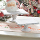 Raz Lot de 2 décorations de Noël sur socle carré en bois lavé blanc de 13" 4328017