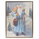 Raz 23,5" Old World Santa strukturierte gerahmte Wandkunst Weihnachtsdekoration 4357354 -2