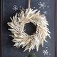 Raz 24" Cream Cedar and Laurel Leaf Christmas Wreath W4306696
