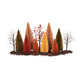 Department 56 Accessoire d'Halloween ou de village d'automne Un splendide ensemble de paysage d'automne 6013637