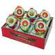 Christopher Radko Shiny Brite Festive Fete 3.25" Decorated Reflector Tulip Christmas Ornaments  4027885