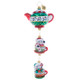 Christopher Radko Two Merry Mischief Makers Teapot Glass Christmas Ornament 1021902