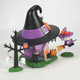 Department 56 Sanrio Hello Kitty Village Menara Penyihir Hello Kitty Gedung Halloween 6014744 -5