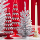 Raz 11.5" Silver Tinsel Christmas Tree 4319196