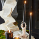 Raz 7" tempat lilin tangan kerangka dekorasi halloween 4411316