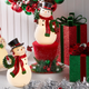 Raz 8" Lighted Retro Snowmen Set of 2 Christmas Decoration 4412156