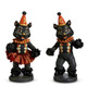 Raz 9" Party Scaredy Cat Set di 2 decorazioni di Halloween 4407013 -2