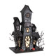 Raz iluminou decorações de Halloween de casa mal-assombrada preta -2