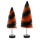 Raz 12" Black and Orange Bottle Brush Tree Halloween Decorations 4420025 -2