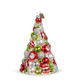 Raz Eric Cortina 5,5" rood, groen en wit reflectorboomglas kerstornament 4353167-2