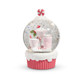 Raz 5" Cupcake de coquetel de hortelã-pimenta iluminado com brilho giratório globo de neve decoração de Natal 4400768 -2
