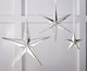 Raz 5.75", 12", or 15" Silver Mirrored Star Christmas Ornament 