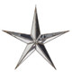 Raz 5.75", 12", or 15" Silver Mirrored Star Christmas Ornament  -4