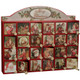 Calendario dell'avvento in legno Merry Santas di ispirazione vintage 45207