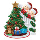 Ζευγάρι γύρω από το χριστουγεννιάτικο δέντρο εξατομικευμένο στολίδι OR1789-2