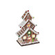 13" Battery Operated LED Lighted Claydough Gingerbread House 2549740