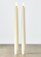 Uyuni 11" Moving Flame Ivory  Unscented Taper Candle Set of 2 4034513