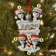 Penguin Family of 4 at The North Pole Personalized Christmas Ornament OR1739-4 -2