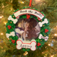 Bark The Halls Pet Picture Frame Personalized Christmas Ornament PF1899