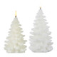 Uyuni 7" or 8" White Christmas Tree Flicker Flame Candle -2