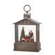 Raz 10" Santa in Chair LED Lighted Log Cabin Water Globe Christmas Decoration 4100756 -2