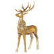 Raz 16.75" Aged Gold Deer with Bow Christmas Figure 4111101 -3