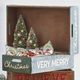 Raz sett med 2 Very Merry Christmas Crate Decoration 4112320