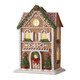 Raz LED Lighted Holiday Spice Gingerbread House Christmas House Figure  -3