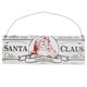 Raz 8" Santa Claus Hanging Christmas Ornament Sign 4116170 -2