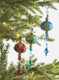 Raz 8" Metallfiligran mit tropfenförmigem Glas-Weihnachtsornament 4122811