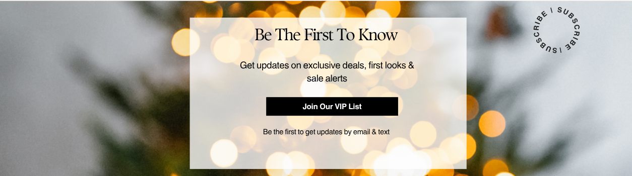 sign up for our email