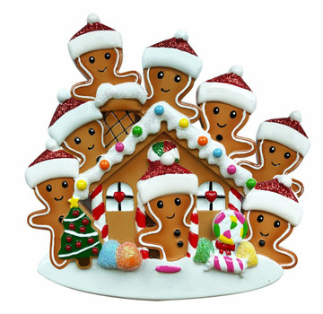 Shop Personalized Gingerbread House Cookie Family Of 3 Christmas Tree  Ornament