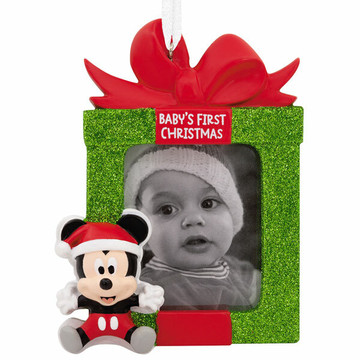 Hallmark 3.6 Mickey and Minnie Love Personalized Christmas Ornament  2HCM9578